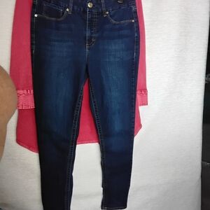 Seven7 Dark Blue Skinny Jeans